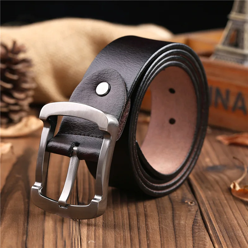 2016 New leather men&#39;s leather belt belt tide men casual pin buckle belt men&#39;s fashion belt ...