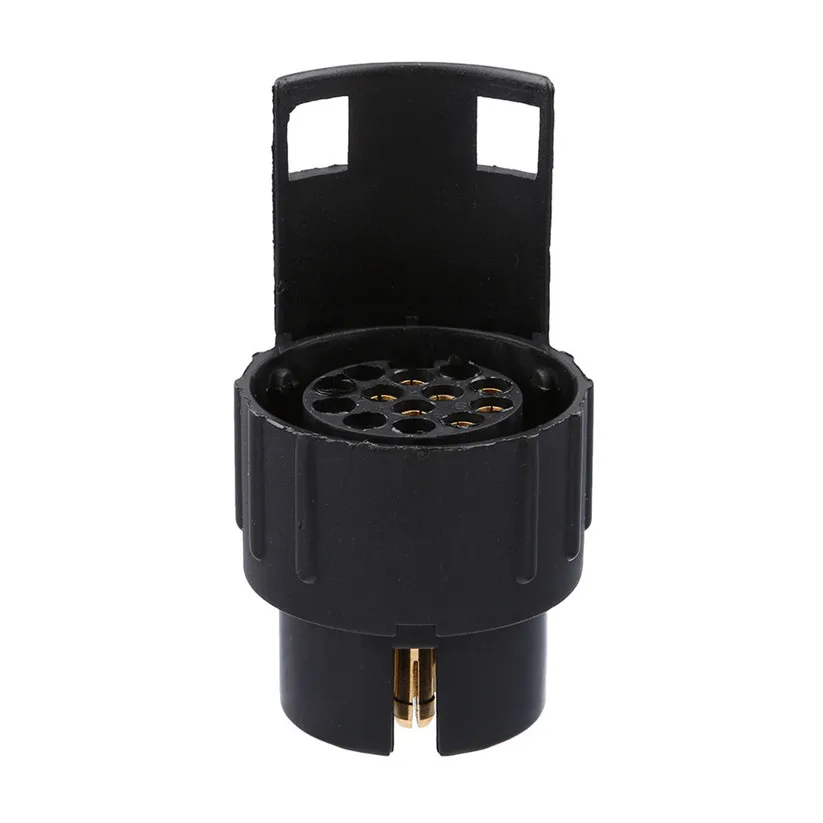 

CARPRIE Towing Bars Car Trailer Truck 7 Pin to 13 Pin Plug Adapter Converter Tow Socket 12V Black zz411 dropship