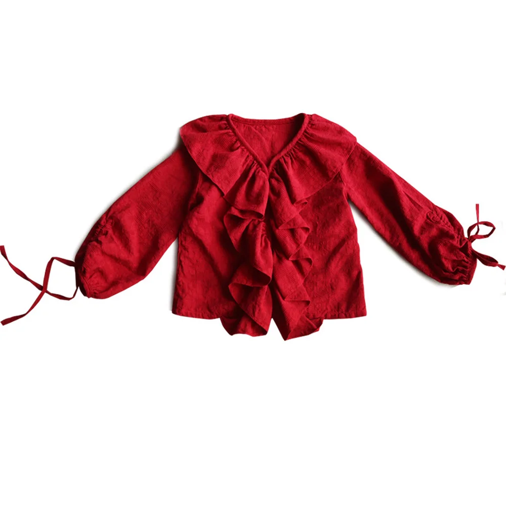 

#LHD95 Kids Ruffles Design Blouses for 3-16Y