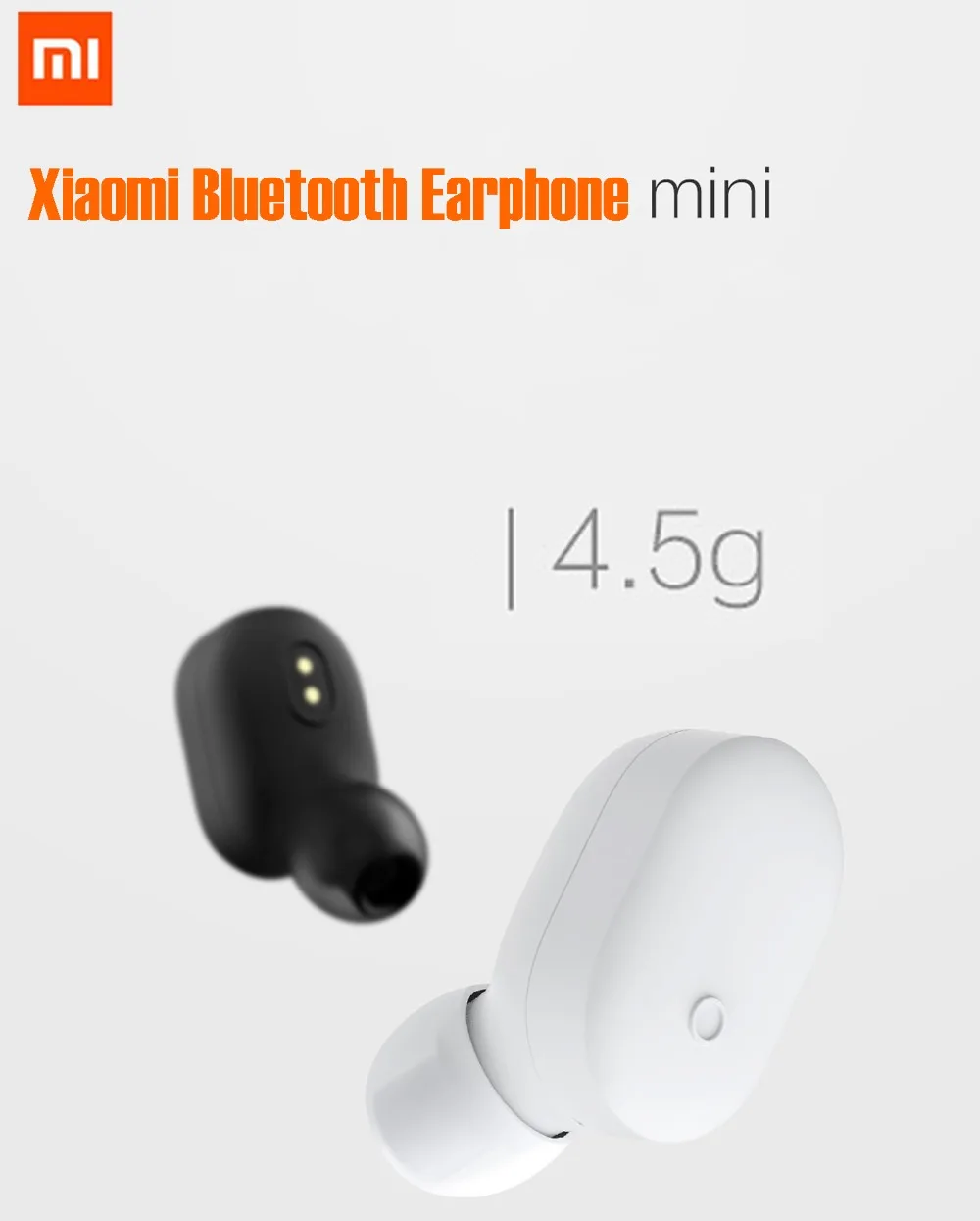 Оригинальные беспроводные bluetooth-наушники Xiaomi, мини-гарнитура, Bluetooth 4,1, Xiaomi, мини беспроводные наушники со встроенным микрофоном, Handfree