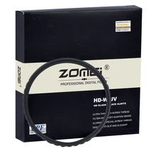 Zomei U HD-W UV Фильтр 52 58 67 72 77 82 мм Водонепроницаемый Анти-нефть Против царапин Ультра тонкий Ультрафиолетовые Фильтры