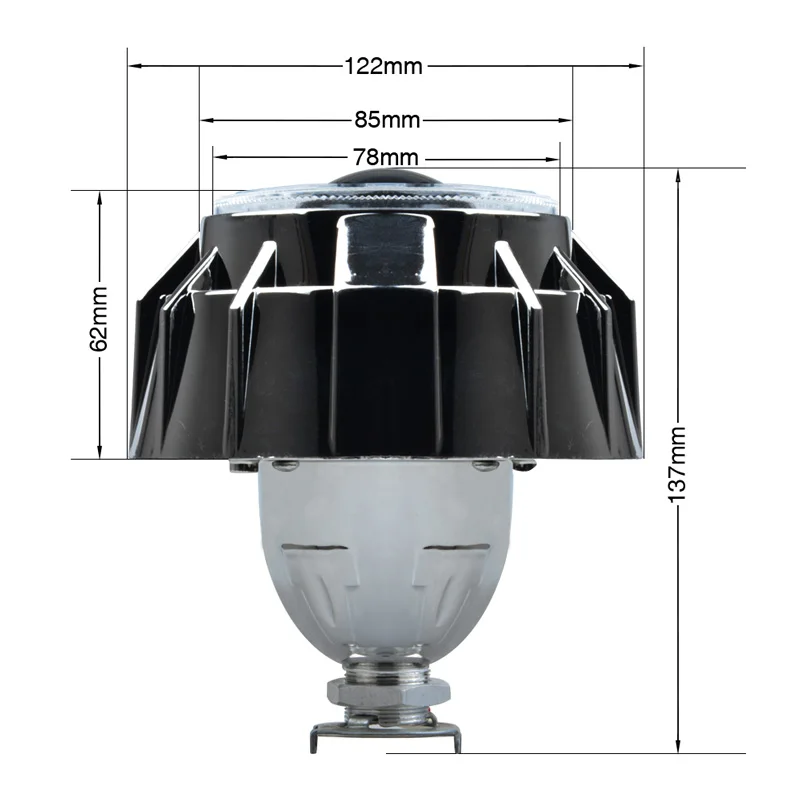 RACBOX 3 дюйма H1 HID линзы проектора Bi Xenon с белым красным синим двойным ангельским