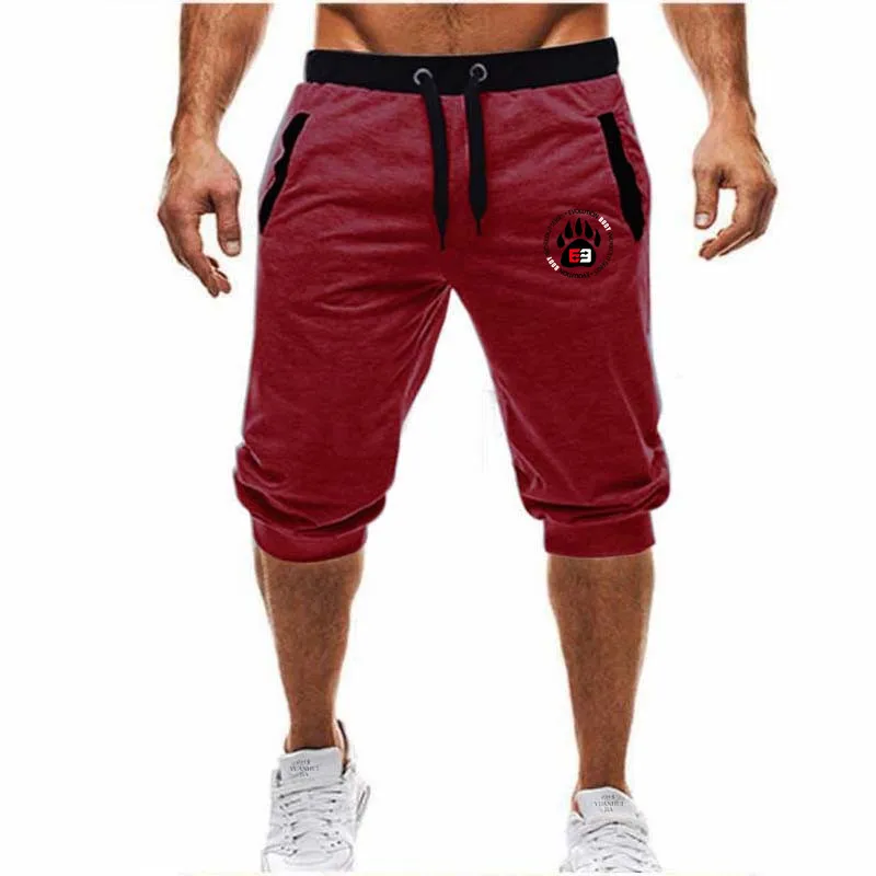 

2019Men Summer Casual Shorts Men Brand New Board Shorts 2019 Gym Solid Breathable Elastic Waist Fashion Casual Short Men