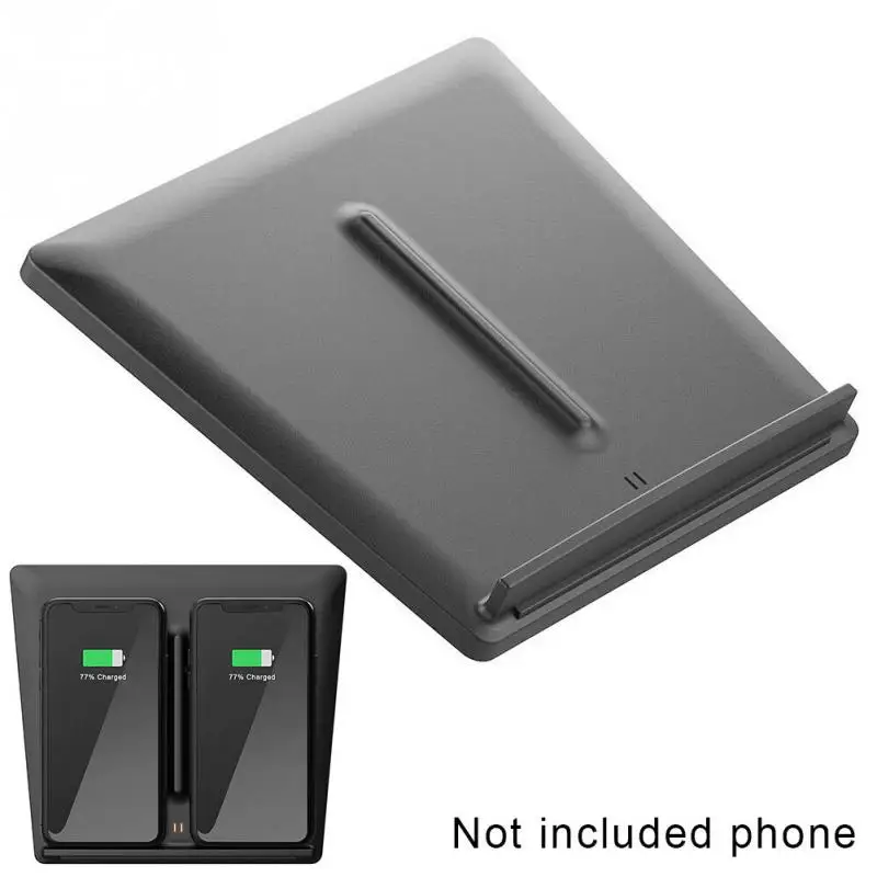  Puerto USB cargador de coche inalámbrico montaje Interior de accesorios para automóvil Qi Dual telé