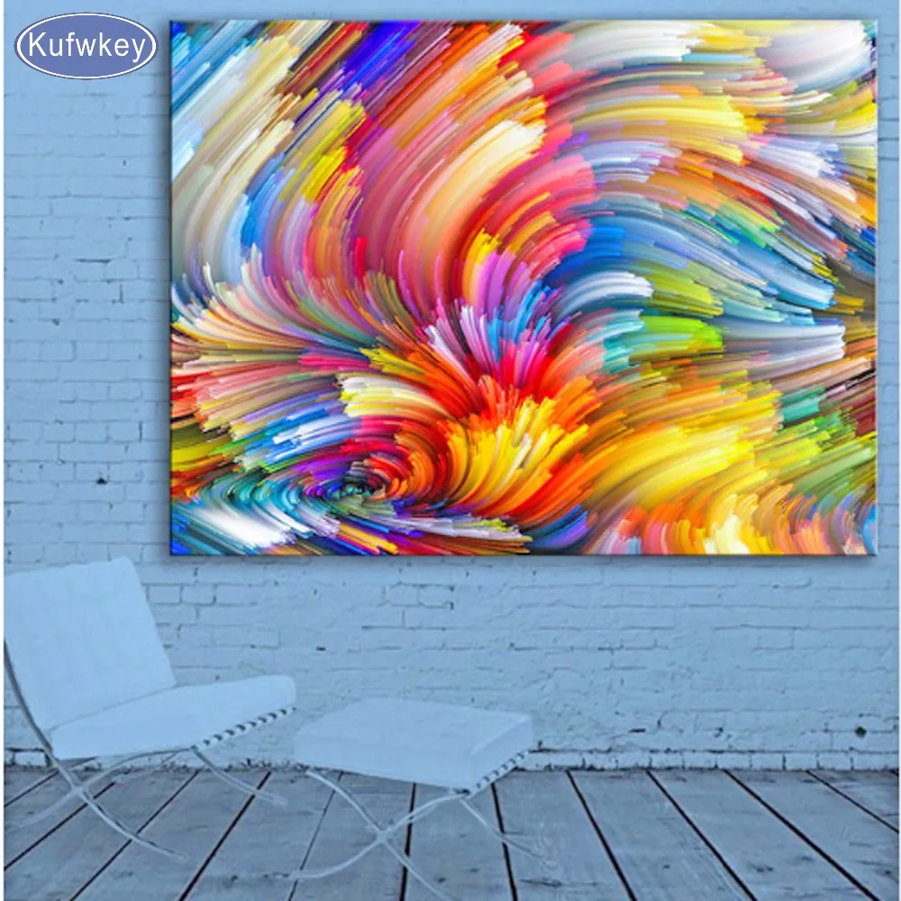 

5D square Diamond Painting Color cloud, Cross Stitch kit picture for Diamond embroidery abstract Diy Diamond mosaic bead