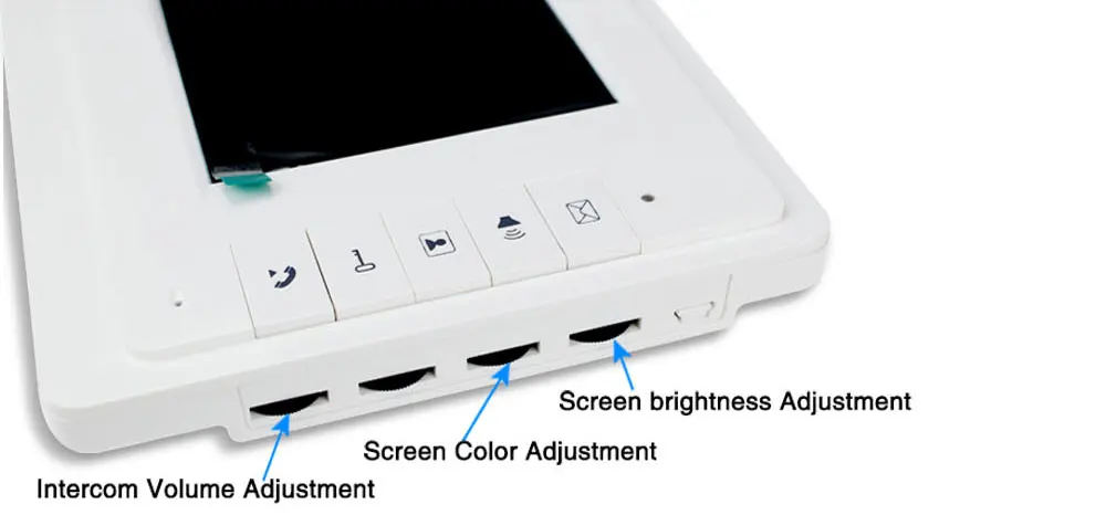 Проводной Домашний 7 ''TFT lcd видеодомофон дверной звонок Система монитор видео телефон двери IR COMS уличная камера 700TVL белый экран Металл