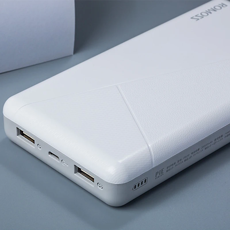 ROMOSS PIE 20 power Bank 20000 мАч портативный внешний Литий полимерный аккумулятор зарядное