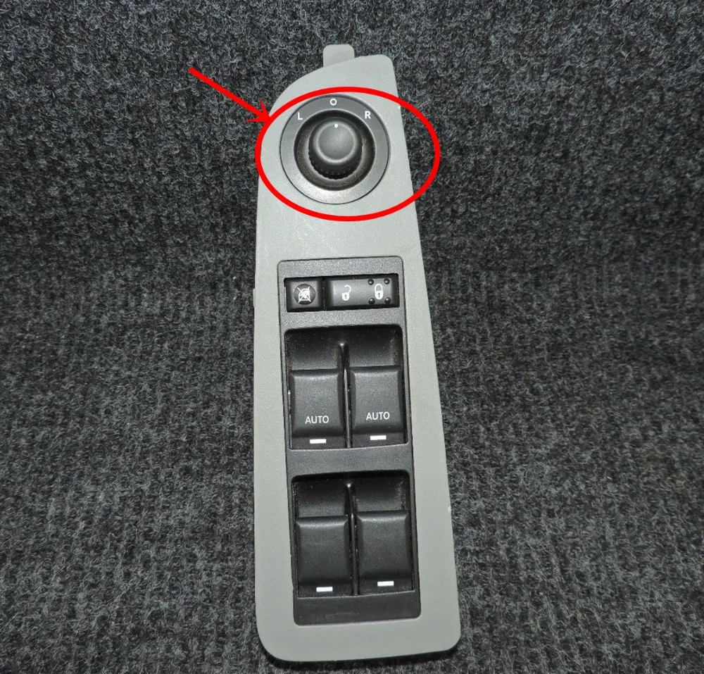 MASTER POWER DOOR MIRROR CONTROL SWITCH 04602788AA CASE FOR DODGE