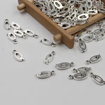 

20 pcs Double Side Alphabet(Q)Letter Tag Charm Pendant Initials Jewelry Making