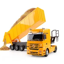 Радиоуправляемый грузовик 1:32 самосвал 10 колесная Поворотная Тележка Радиоуправляемый автосамосвал автоподъемник инженерный Контейнер автомобиль электронная игрушка хобби