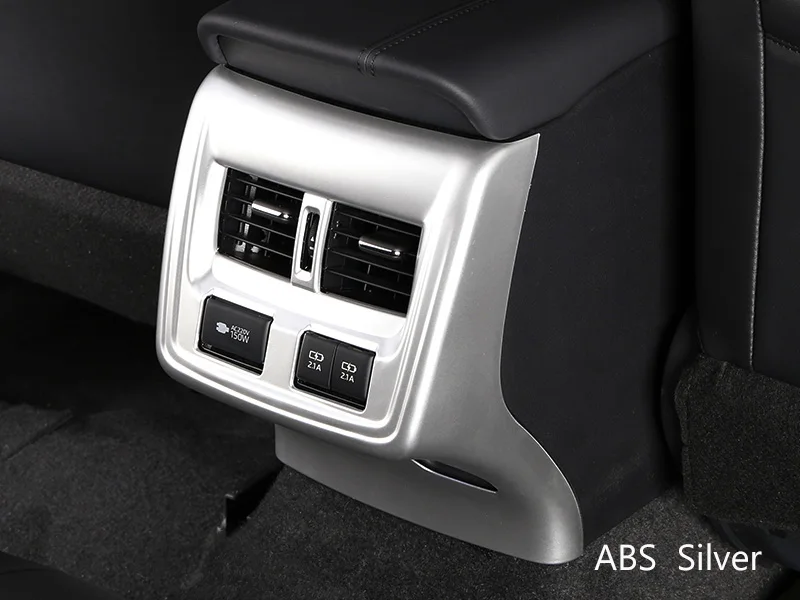 Автомобильная задняя консоль центральный кондиционер воздуха Вентиляционный Выход рамка Крышка отделка наклейки Стайлинг для Toyota Avalon 2019