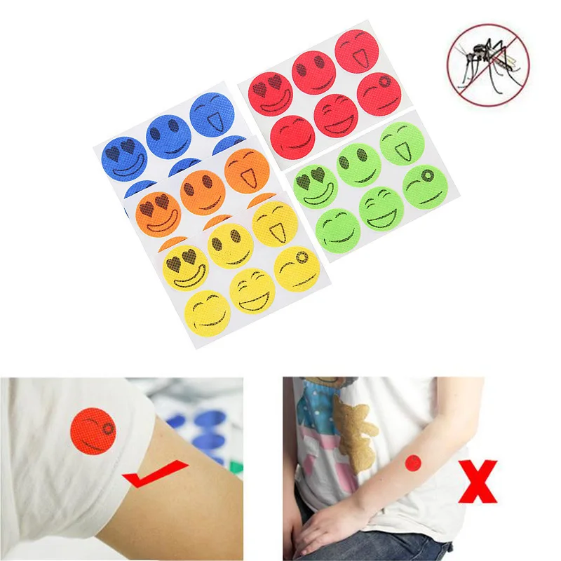120 pcs MoskiPatch Natural Mosquito Repellent Stickers Patches Cartoon Smiling 120 pcs MoskiPatch Natural Mosquito Repellent Stickers Patches Cartoon Smiling