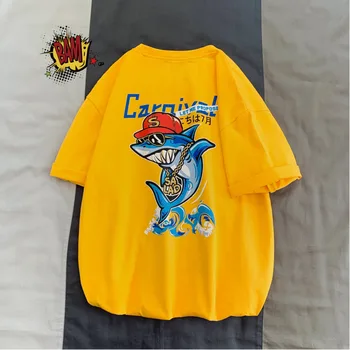 

2019 New Chinese Style Men's Trend Summer Print Short-sleeved Korean Version Of The Wild Loose Handsome Casual T-shirt