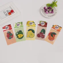 Автомобильный освежитель воздуха, автомобильный освежитель воздуха, ароматизатор ванили, ароматизатор фруктовой формы, 10 шт./лот, parfum voiture