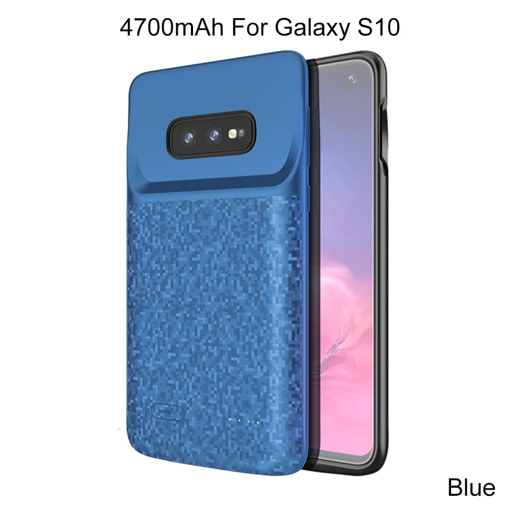 XGODY 5200 мАч чехол для зарядки аккумулятора для samsung Galaxy S10 S10 Plus S10e полное покрытие анти шок тонкий внешний аккумулятор чехол для samsung - Цвет: 4700mAh For S10