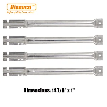 

Hisencn 14.9 inch 4Pack BBQ Parts Barbecue Stainless Pipe Tube Burners Replacement for Gas Grill Model Master Forge 1010037