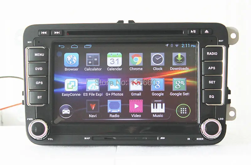 Android 4.4.4 Quad Core Car DVD GPS for 7inchs Wolkswagen Models 3
