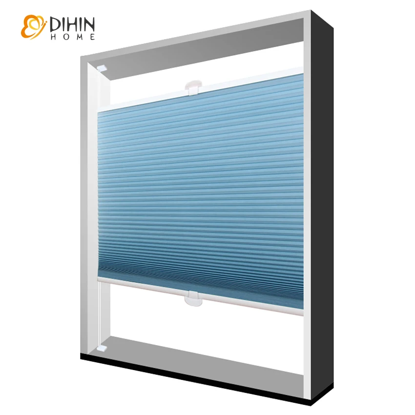 

DIHIN HOME Window Curtain Half/Full Blackout Cellular Honeycomb Blinds Shades Home Decor For Living Room Customize Curtains