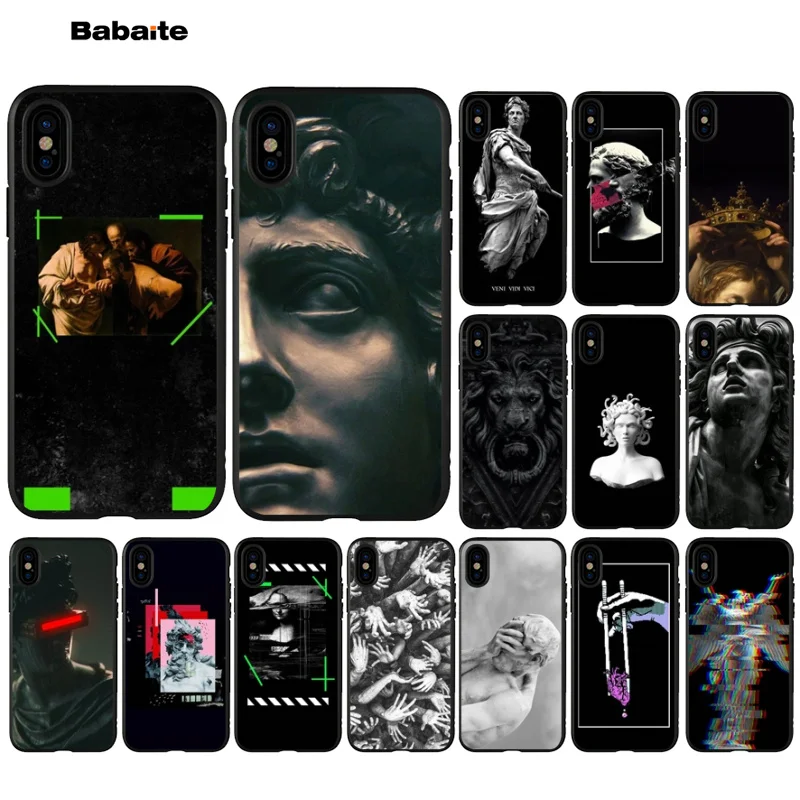 Babaite Mona Lisa Art David черный мягкий силиконовый чехол для телефона из ТПУ Apple iPhone 8 7 6 6S