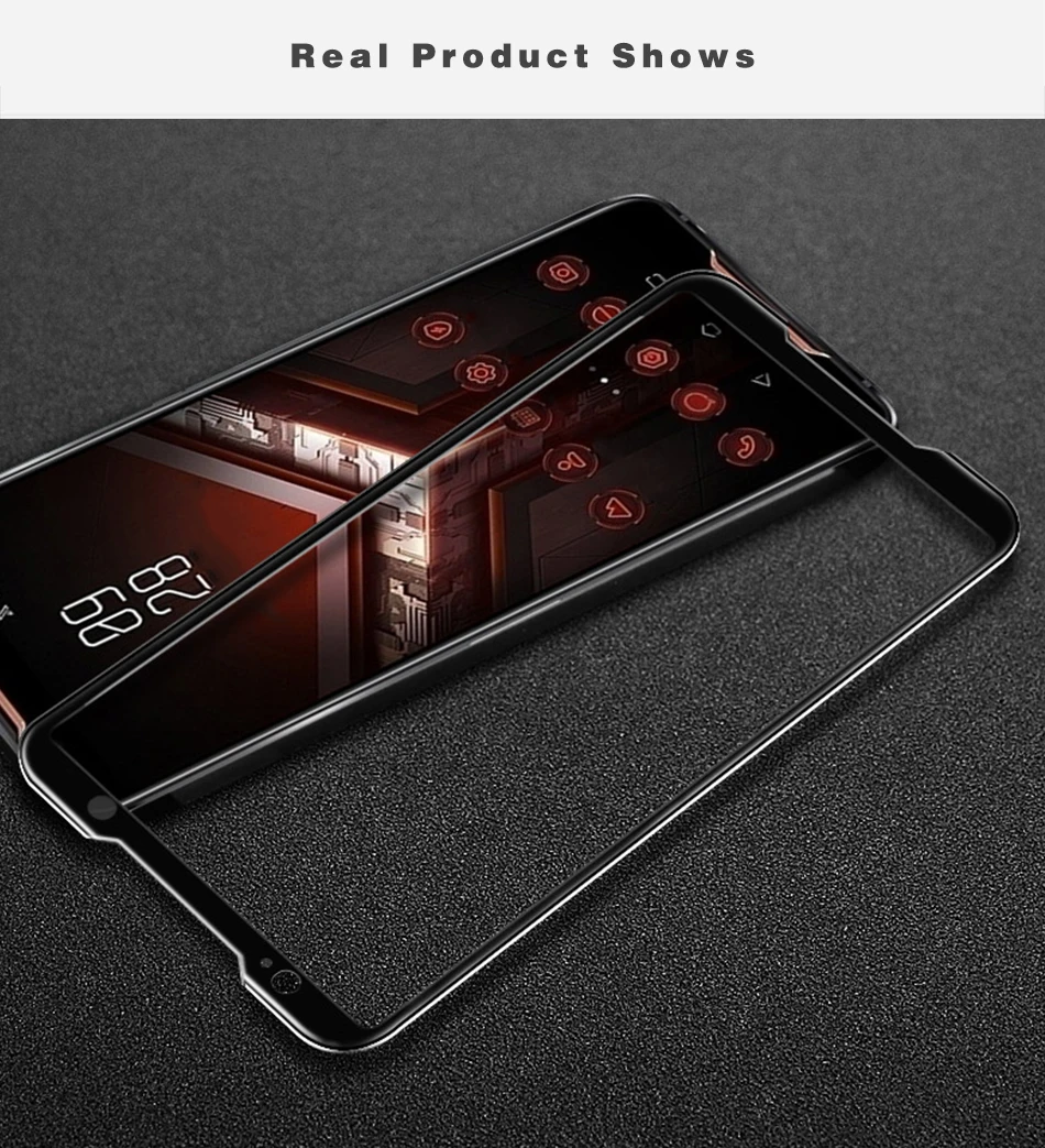 Для Asus ROG Phone закаленное стекло ROG Phone защита экрана 9 H 2.5D полное покрытие Защитная пленка защита ЖК экрана ударопрочный черный