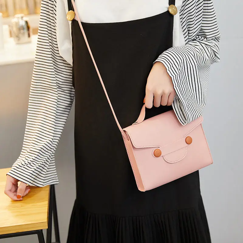 Модная женская одноцветная сумка на плечо на молнии, сумка через плечо, сумка-мессенджер для телефона, маленькая сумка для монет в Корейском стиле, женские сумки Saco
