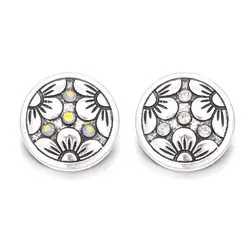 Модные w046 Кристалл 3D 18 мм 20 мм металлическая кнопка для браслет Цепочки и ожерелья Сменные ювелирных изделий Для женщин Аксессуары Выводы