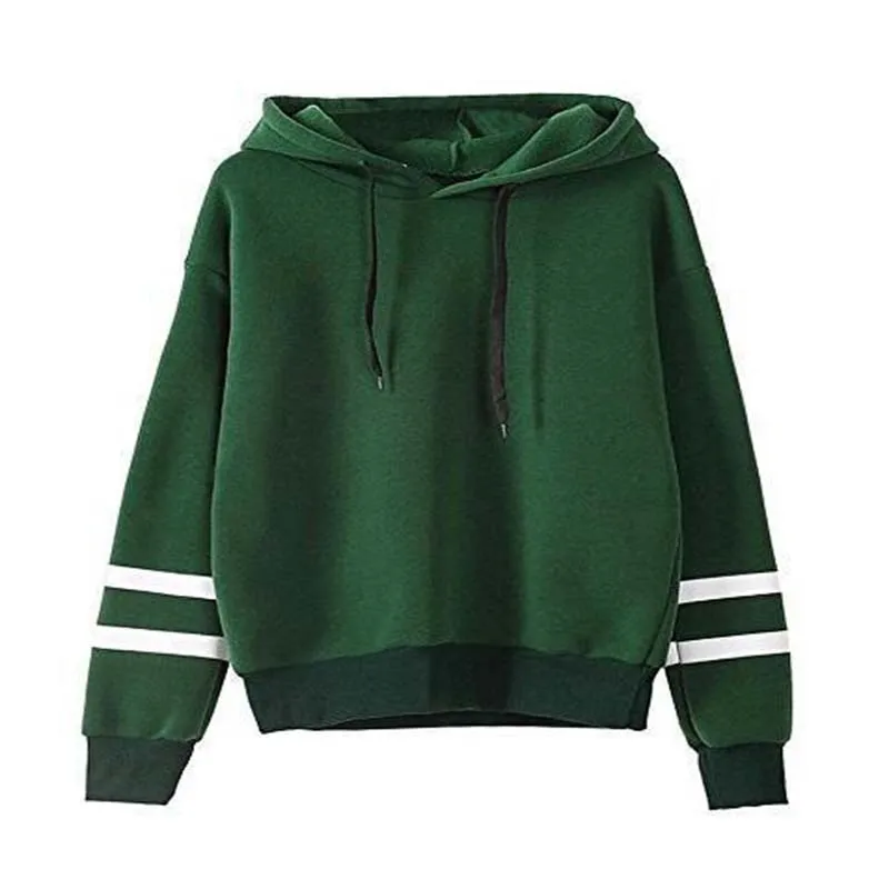  Spring & Autumn Women Thin Hoodie Casual Long Sleeve Hooded Pullover Simple Sweatshirts