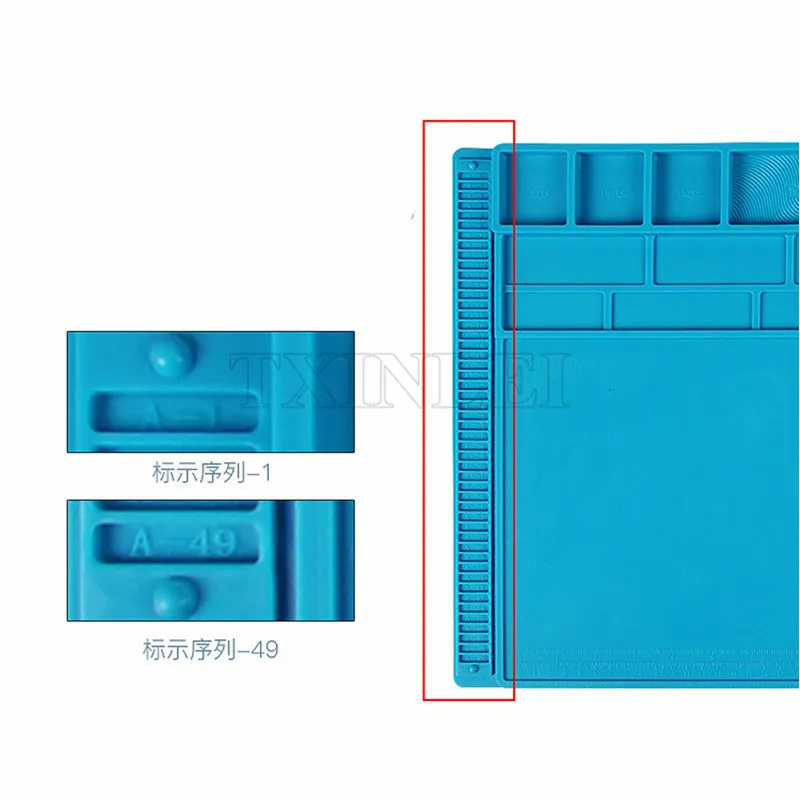 Upgrade 550x350mm Heat Insulation thickening Silicone Pad Desk mat Maintenance Platform 