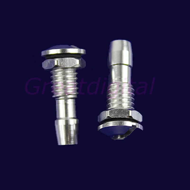 

2 Pcs Aluminum Water Outlets Thread With O-ring Screws For RC Boat M6