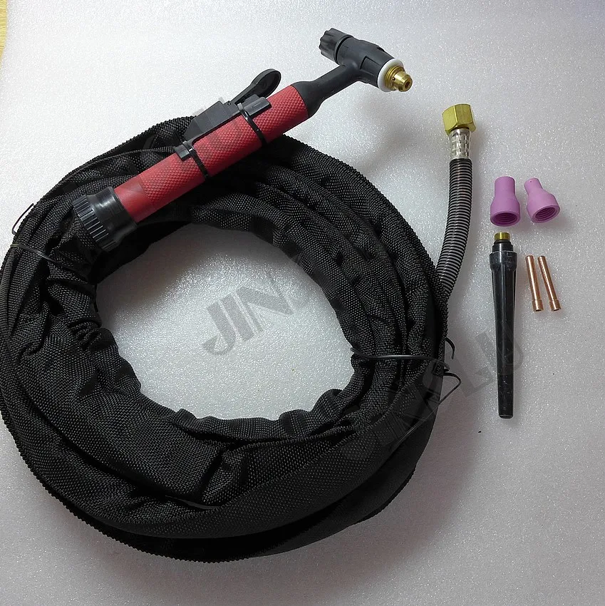 

New Type ! Free Shipping QQ150 Tig Welding Torch With 4M Cable For 150A Welding Machine Gas and Cable Whole