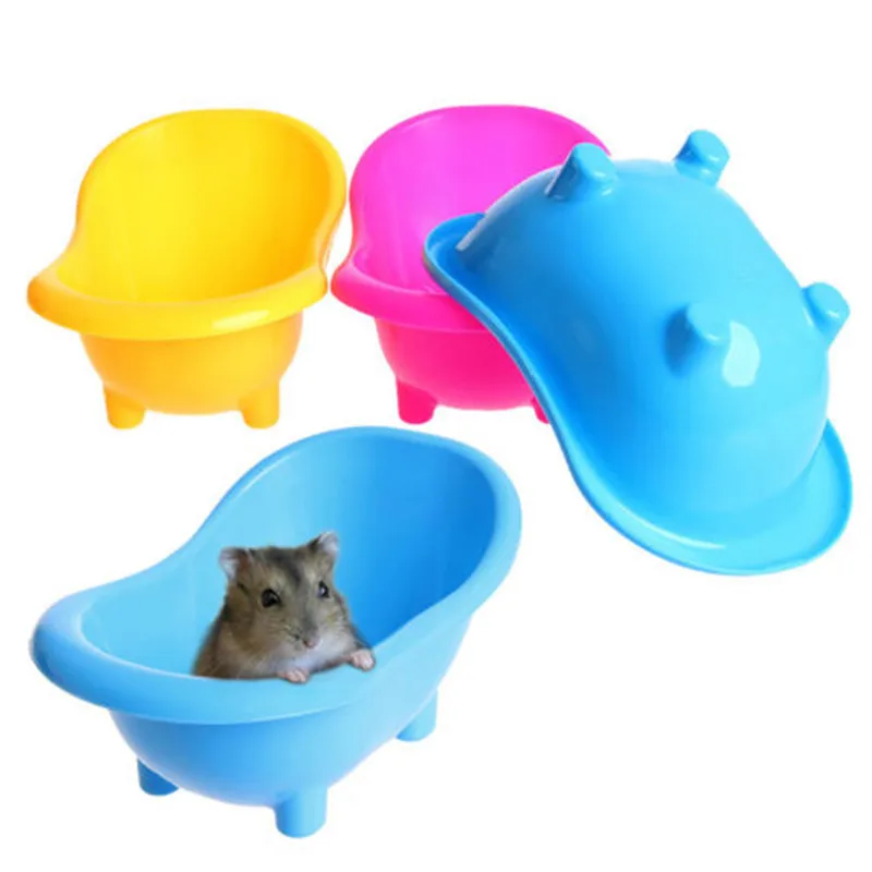 1 Piece Plastic Rats Mice Bathtub Hamsters Gerbil Sand Bathing Supplies