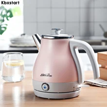 Kbxstart 1L Электрический чайник из нержавеющей стали одна кнопка изоляции Электрический Boili воды постоянного контроля температуры приборы
