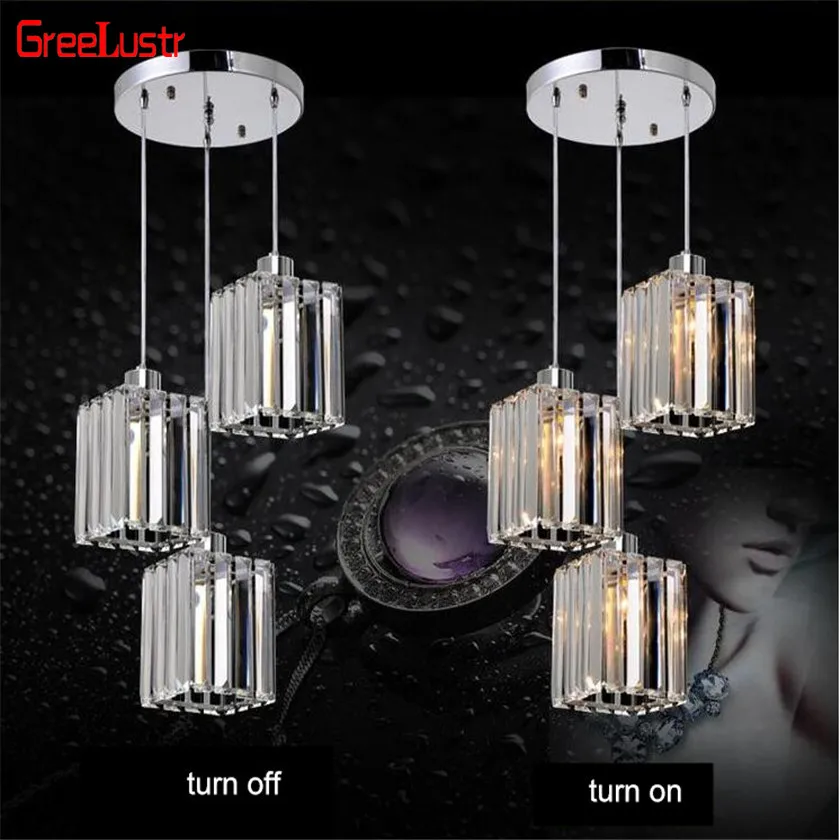  Modern led Pendant Lamps Crystal Luxury Pendant Light for Kitchen Foyer Hanging Light Lustre Lumina - 32822510948