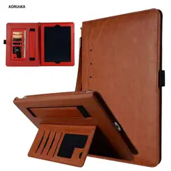 AORUiiKA Премиум кожаный чехол для Apple iPad 2/3/4 9,7 дюймов ручной Магнит Smart Cover для iiPad2 iPad3 iPad4 с карты карман