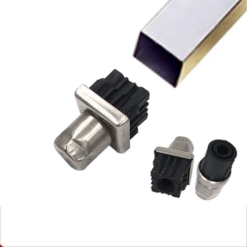 

HIGH QUALITY 4PC 201/304/316 Stainless Steel Square Dia.30/38/50MM Furnitureplug Adjustable Cabinet Sofa Leg table feet tube end