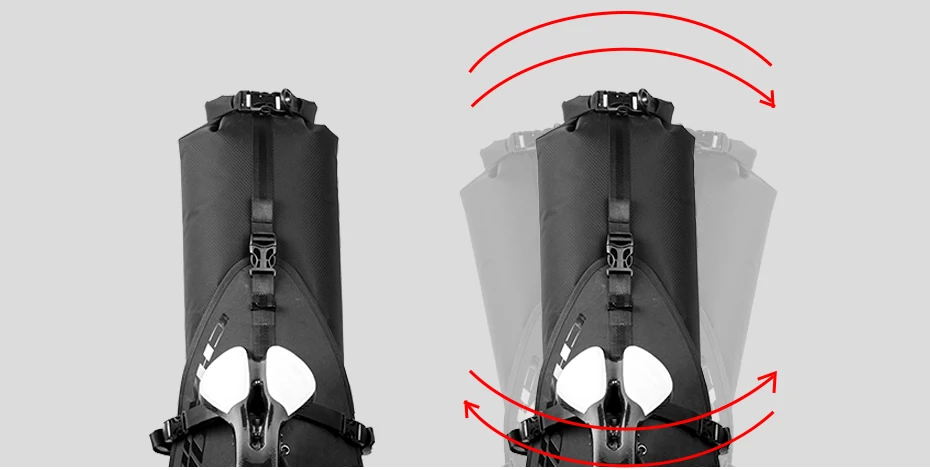 Coolизменить водонепроницаемый велосипедное седло мешок велосипед высокой емкости складной задний мешок велосипед багажник панье рюкзак аксессуары