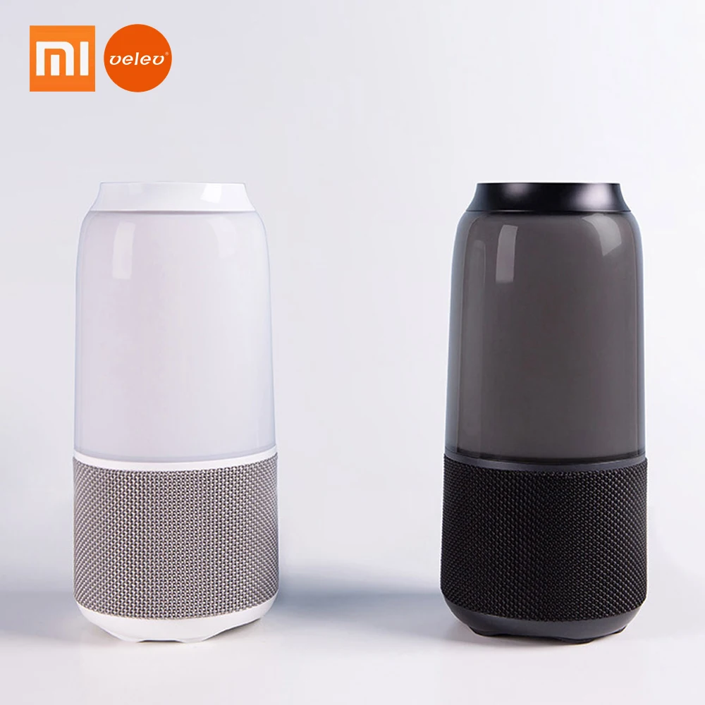 Xiaomi Velev V03 портативный Bluetooth динамик беспроводной Стерео Soundbox Красочный Светодиодный светильник музыкальный плеер аудио портативный громкий динамик