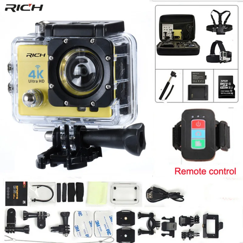 ﻿Buy Action camera Q3H Remote control Full HD 1080P Wifi 170 wide angle