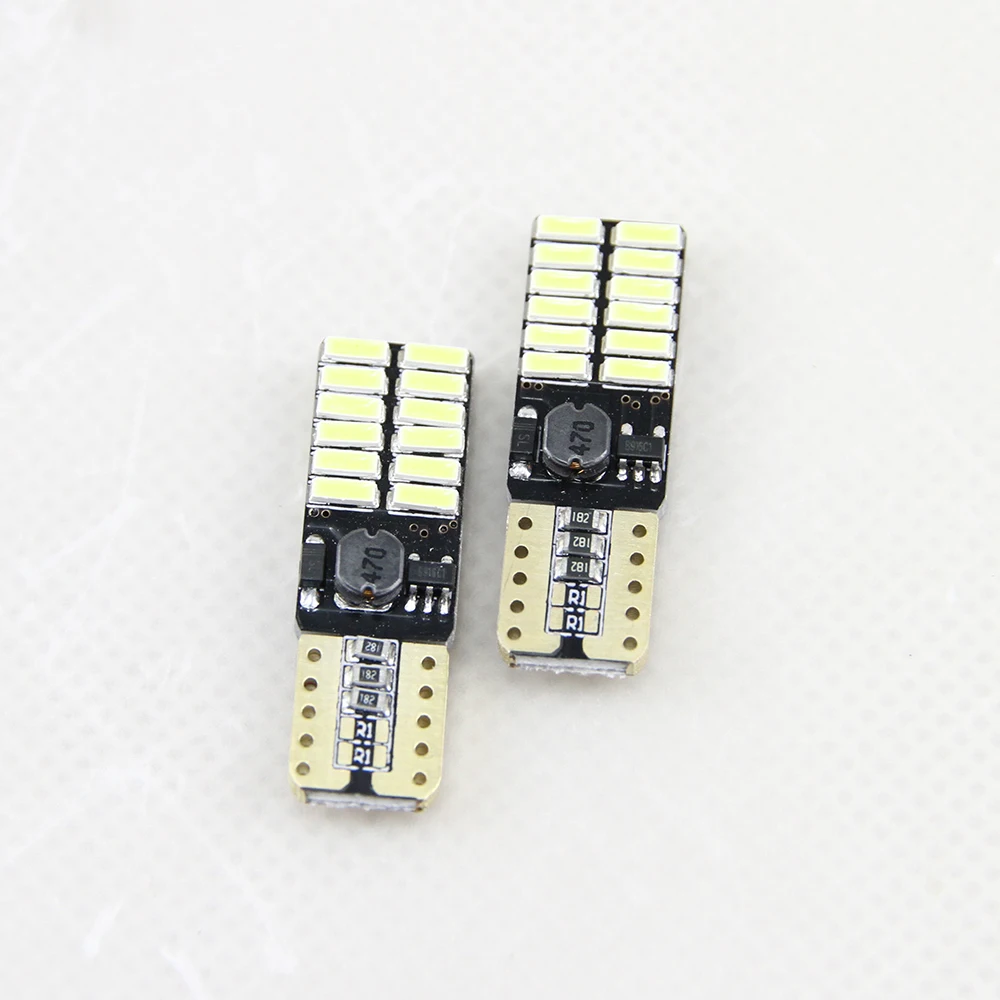 4x12 в 24 В без полярности Canbus T10 светодиодный ные лампы с 4014SMD светодиоды s