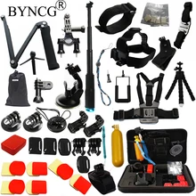 BYNCG for Gopro Accessories set GoPro Hero 5 4 3 Kit Mount SJCAM SJ4000 Xiaomi Yi Go Pro Camera Eken H9 Tripod Chest Head Strap