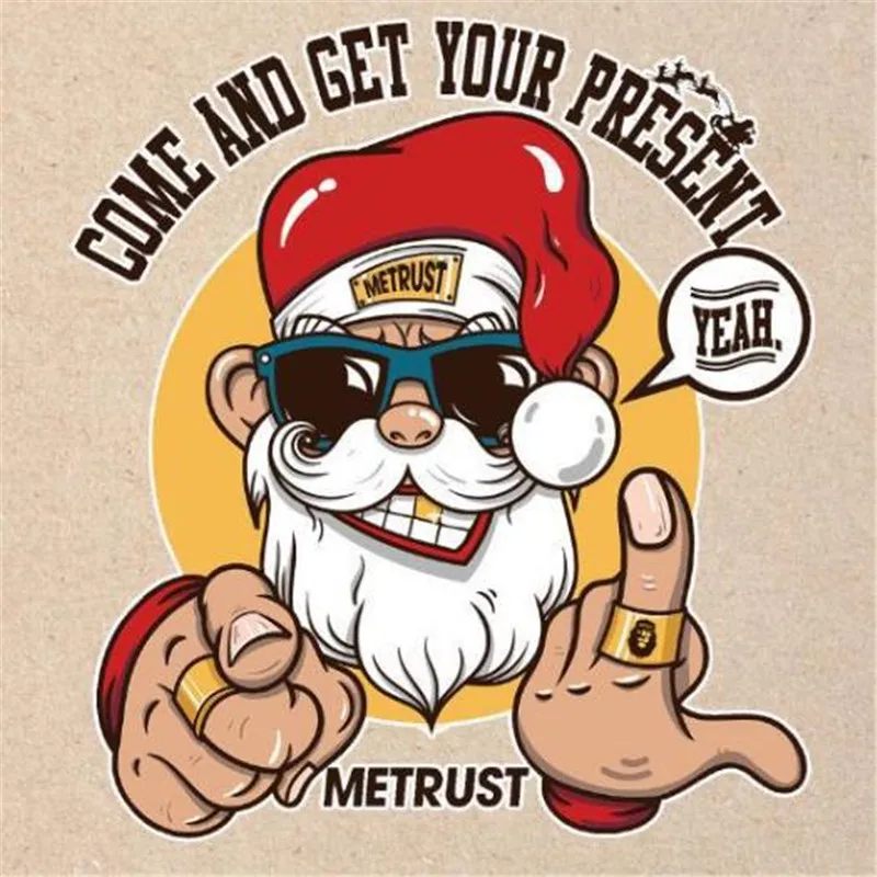 

Spoof santa claus patches for clothes 3d stickers iron on transfers for clothing girl t-shirt heat transfer printing pvc patch