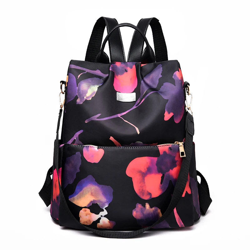 

Fashion Women Floral Printing Backpacks Teenager Girls Travel Backpack Mini Soft School Bag Rucksack Female Backpacks Mochilas