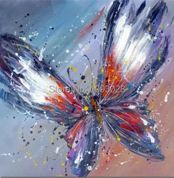 

100% Hand-painted New Hot Sale Free Shipping Oil Painting Canvas Butterfly Wall Art Deco's Art Picturepainting By Numbers