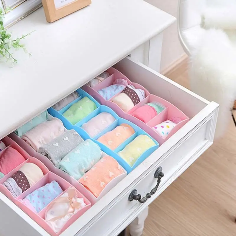 

New Multi-function Desktop Drawer Storage Box Clothing Organizer Five Grid Storage Box Underwear Socks Bra Ties Organizer