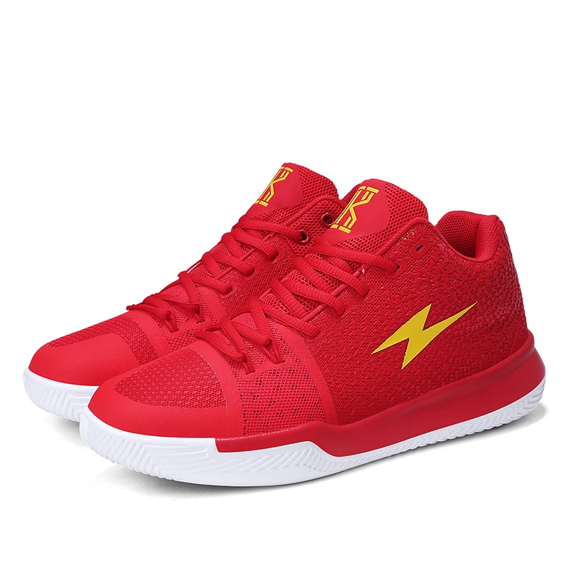 Мужские баскетбольные кроссовки для спорта, дышащие, на воздушной подушке, на шнуровке, zapatos hombre Basket Homme, Обувь Jordan, кроссовки унисекс - Цвет: red2