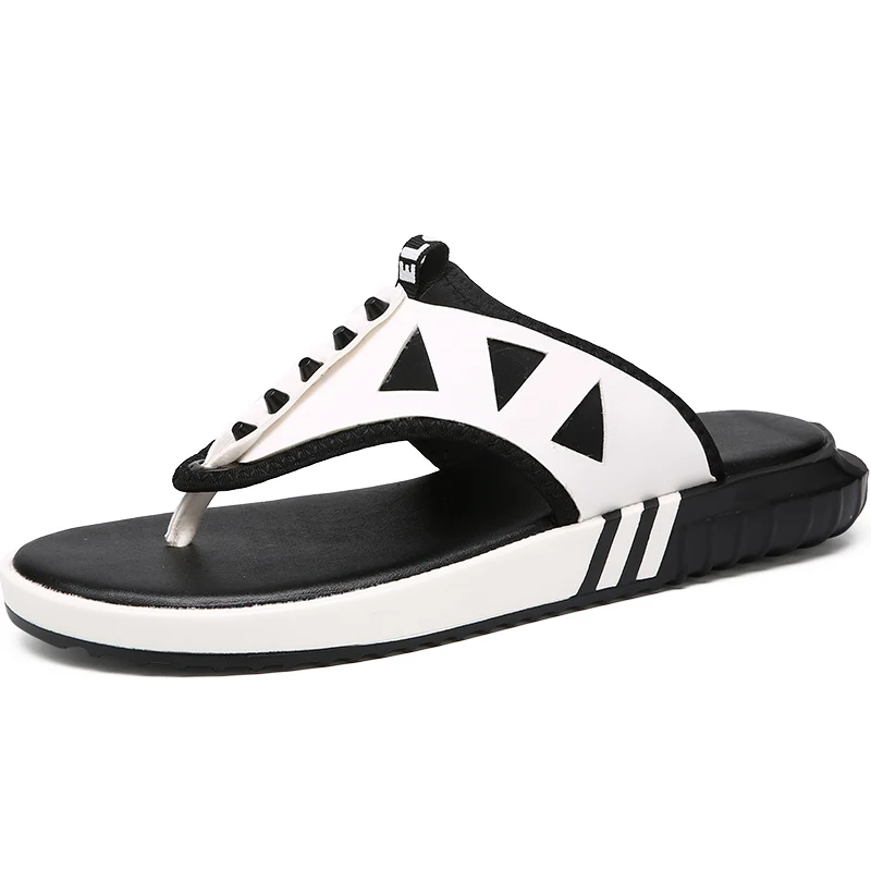 

Casual Slippers Men Shoes Summer Flipflops Shoes Beach Sandals Male Soft Slipper Flip-flops Leather Casual Fltas C4