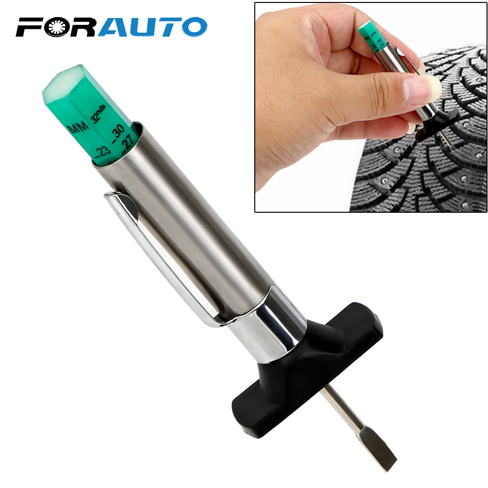 

Handheld Car Tire Depth Thread Gauge 0-25mm Auto Wheel Diagnostic Tool Color Indicator Tire Accessories Meter Measurer