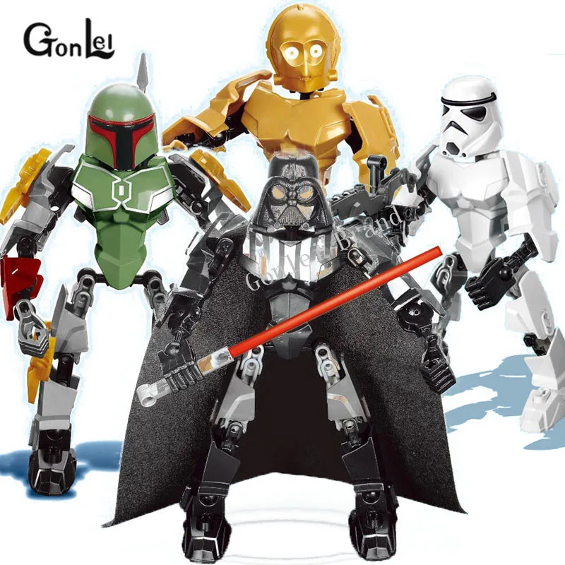 

NEW Rogue Jango Phasma Jyn Erso Darth Vader KSZ 510 Mini C-3PO See-Threepio Figure Building Block Compatible leGoINGy Space Wars
