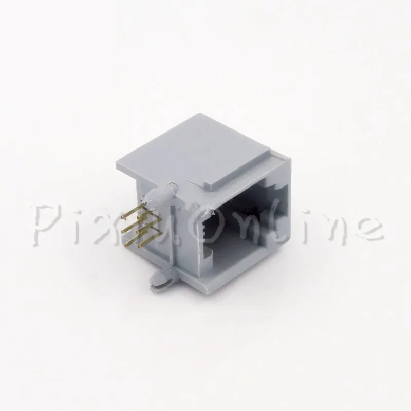 10 قطع ST095b rj11 المقابس الهاتف 90 درجة PCBI-6P6C عالية الجودة 6pin كريستال التوصيل موصل الاتصالات تبيع بخسارة