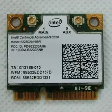 Оригинальная новая Половина мини-карта pci-e intel 6230 62230 ANHMW Беспроводная Экспресс wlan сеть Wi-Fi для ноутбука